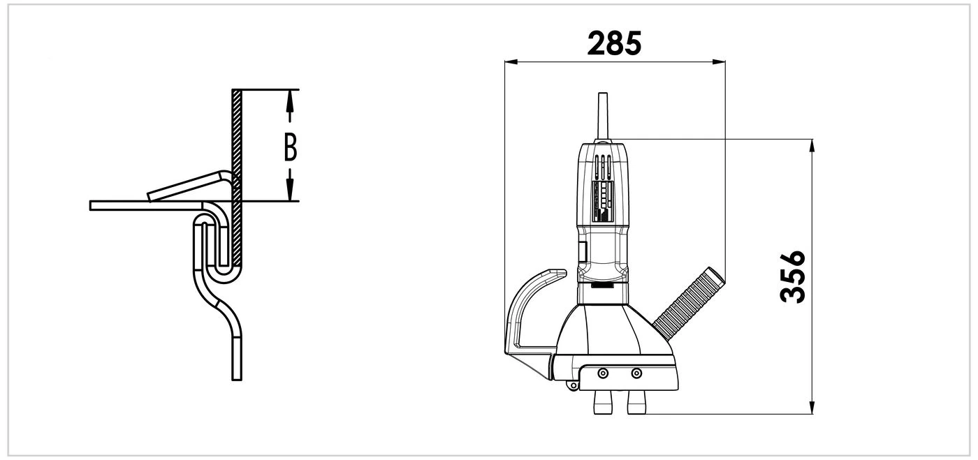 Dimensional drawing, TruTool F 301