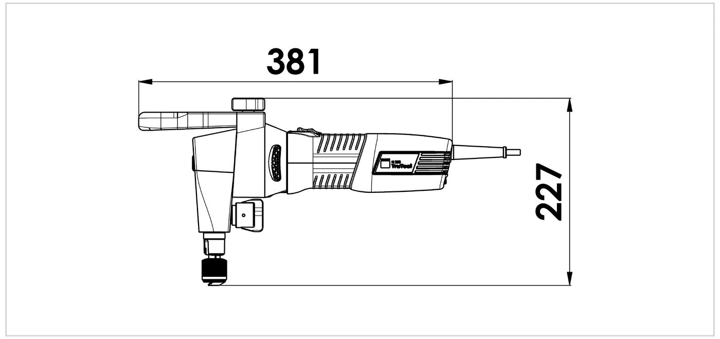 Dimensional drawing, TruTool N 350